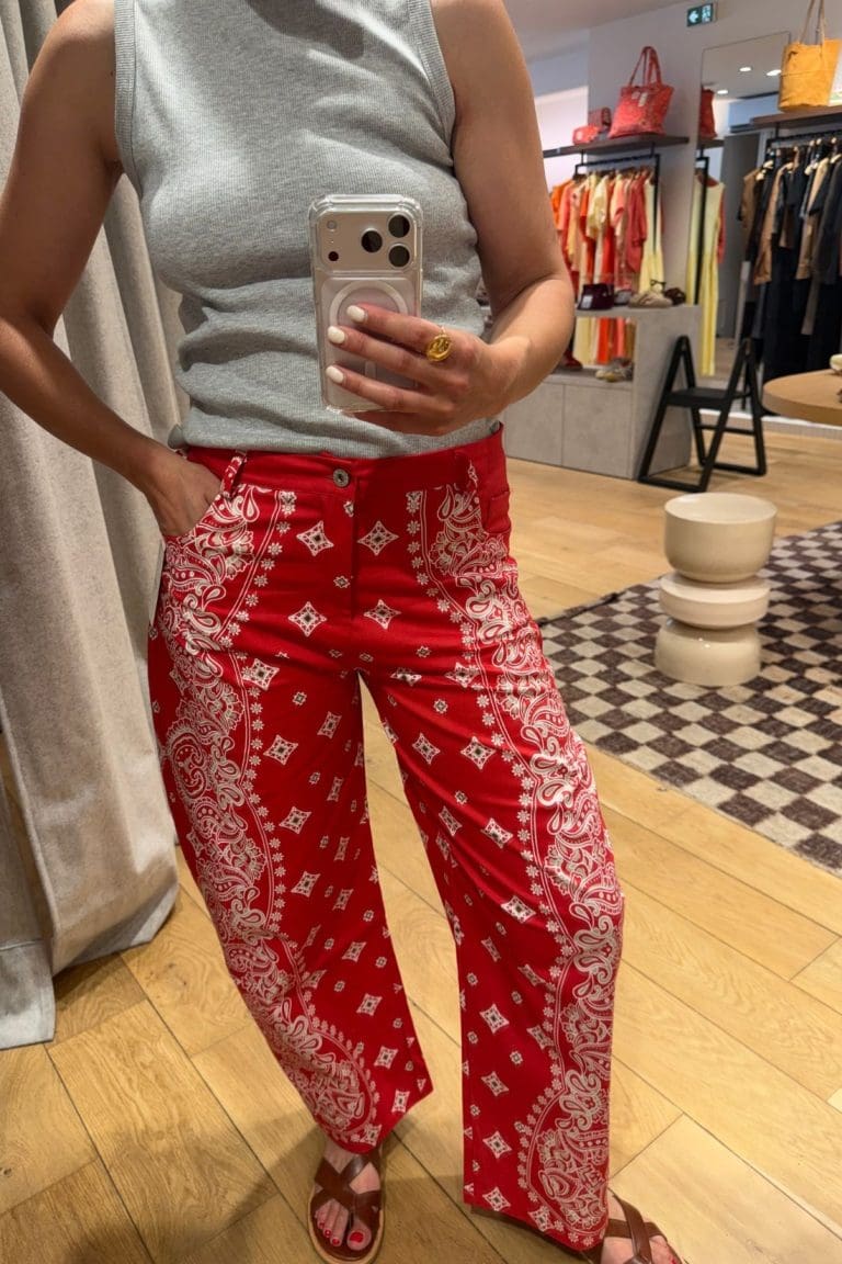 pantalon castille e2 rouge outremesure
