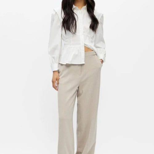 pantalon objkammy beige object