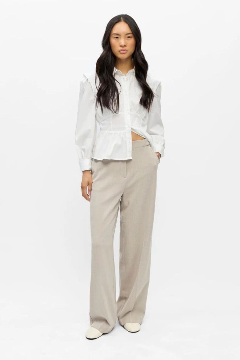 pantalon objkammy beige object