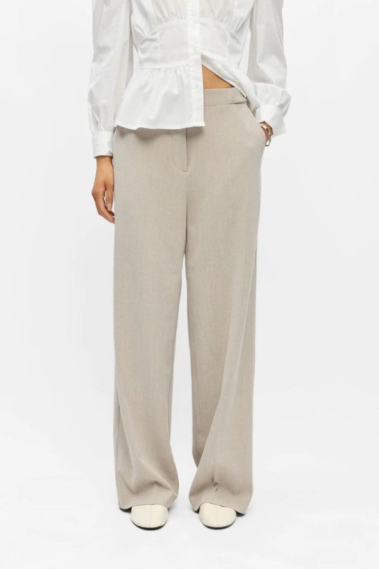 pantalon objkammy beige object