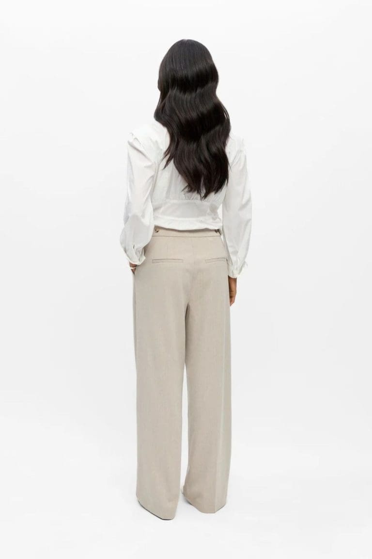 pantalon objkammy beige object