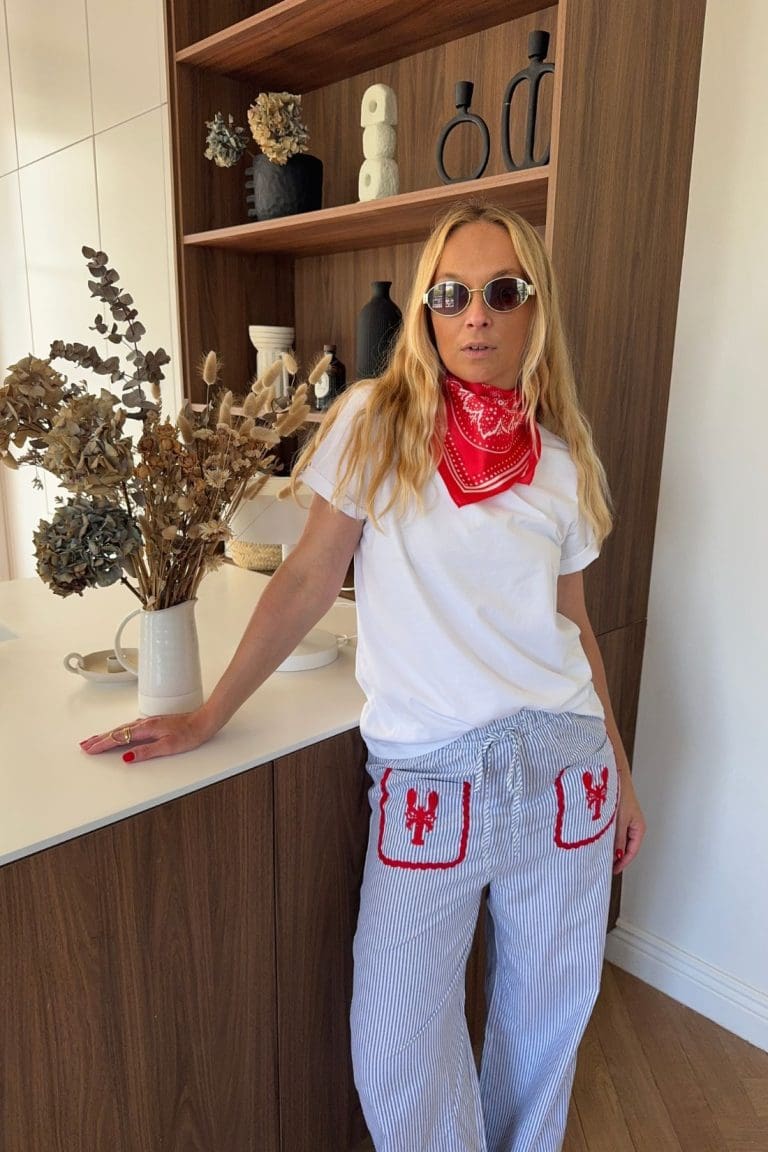 pantalon rayé bêla bleu outremesure