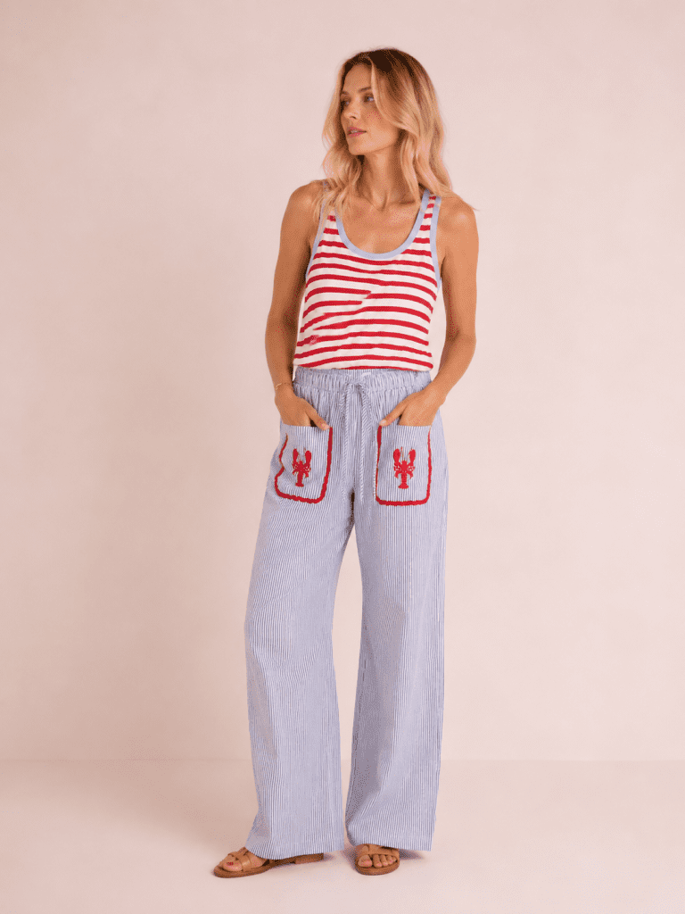 pantalon rayé bêla bleu outremesure