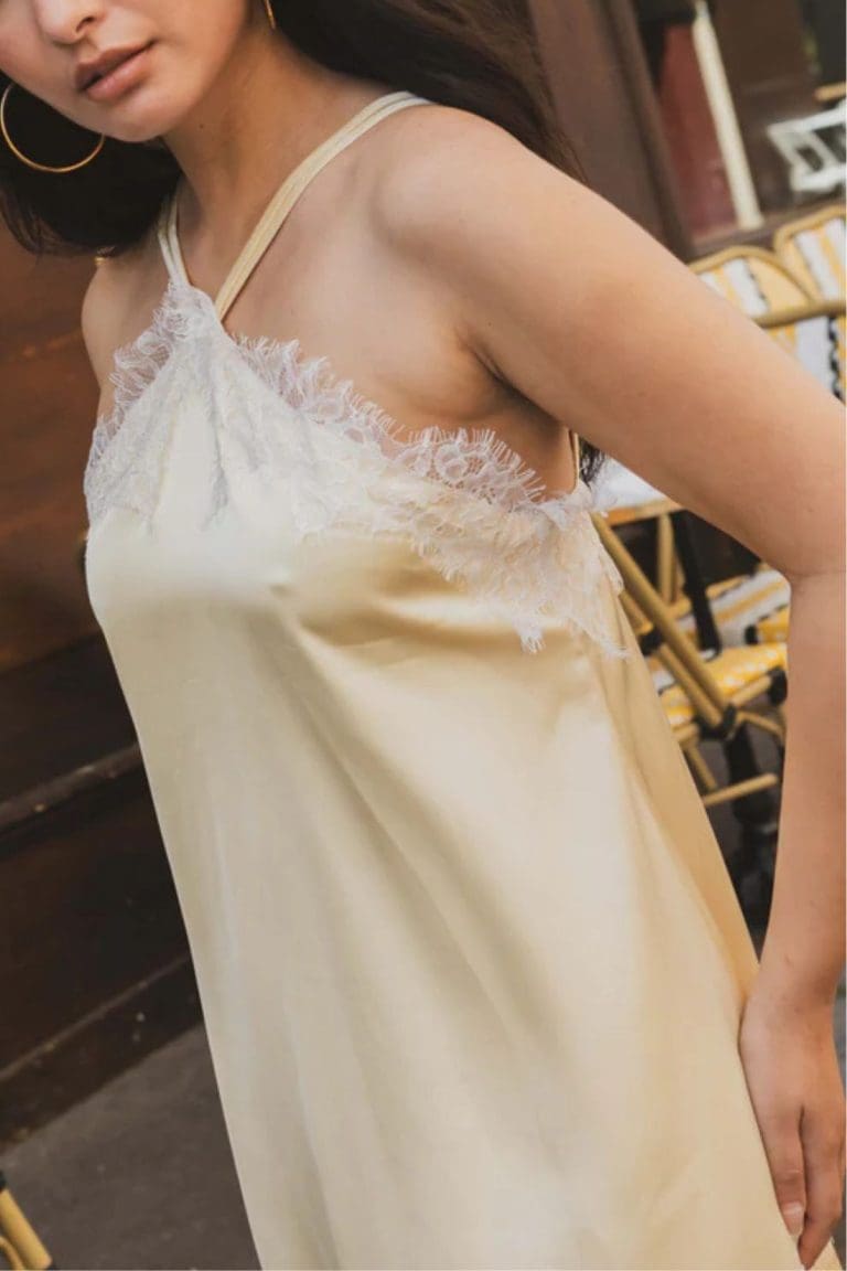 robe azia e26 jaune outremesure