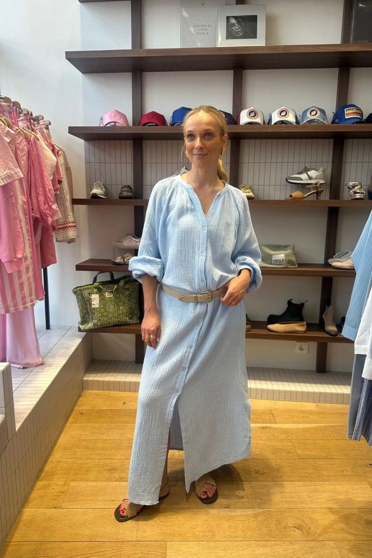 robe sofia e26 bleu ciel outre mesure ancien