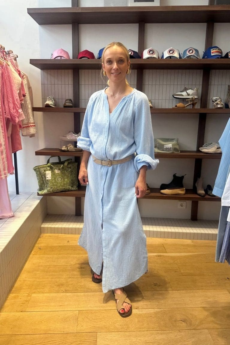 robe sofia e26 bleu ciel outre mesure ancien