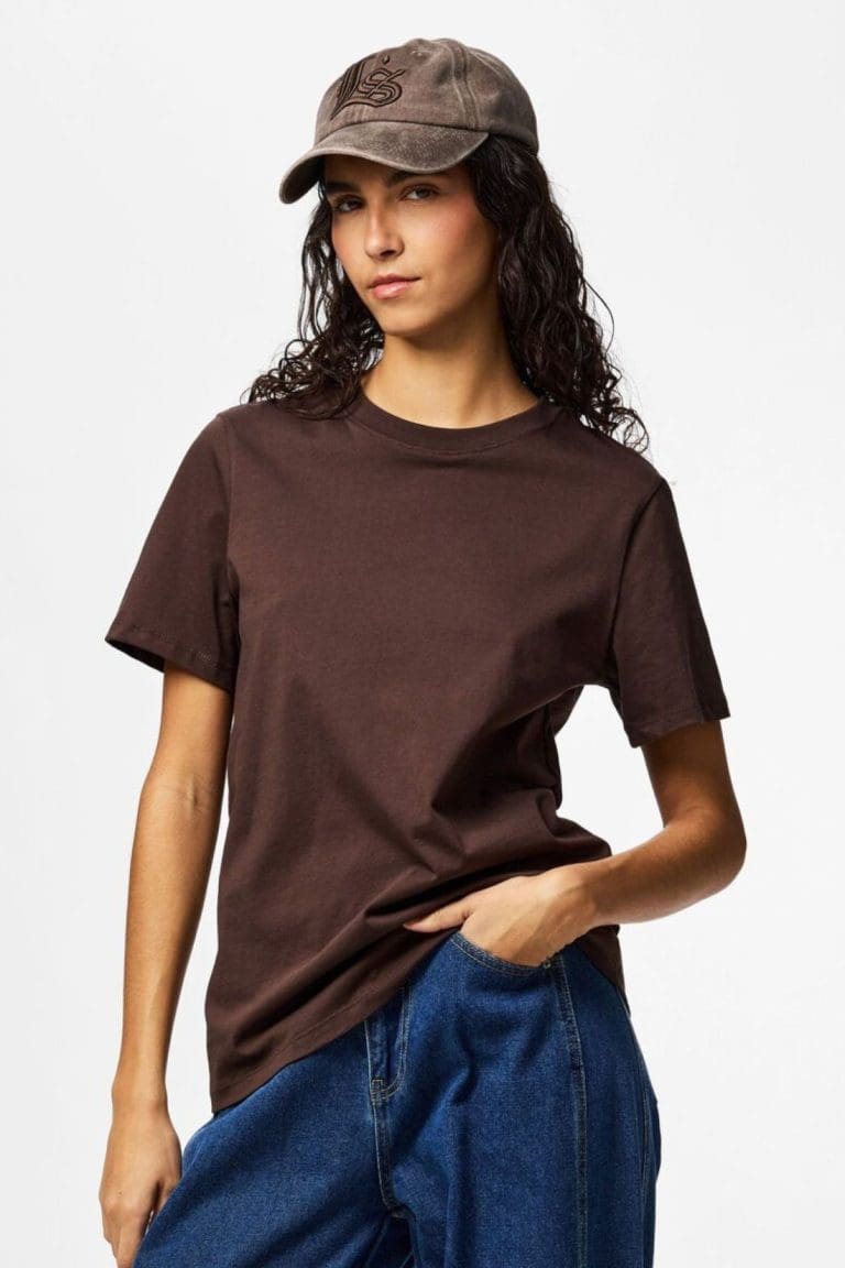 tshirt pcria marron Pieces