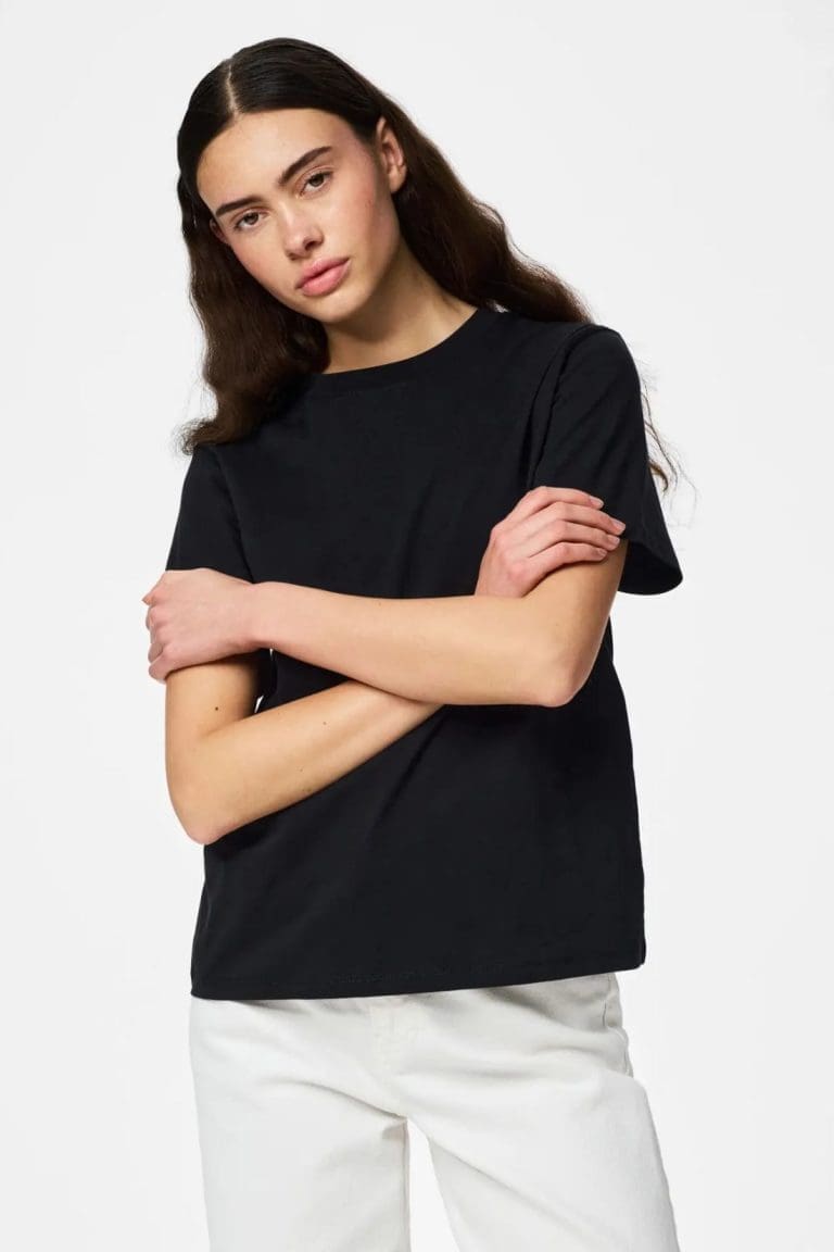 tshirt pcria noir Pieces