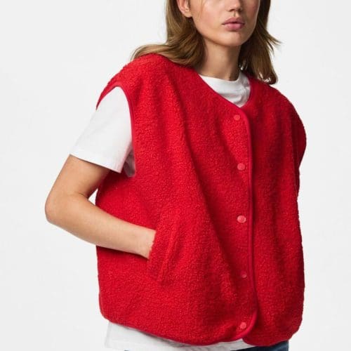 veste pckatty rouge Pieces