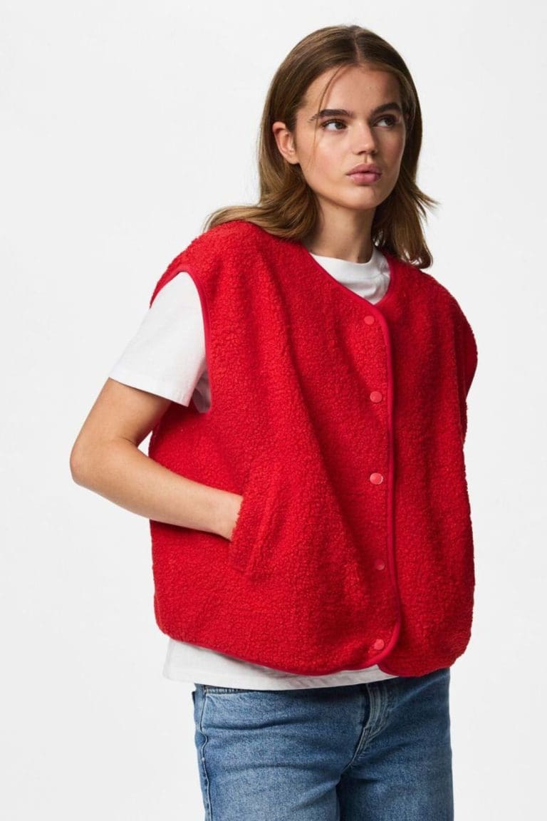 veste pckatty rouge Pieces