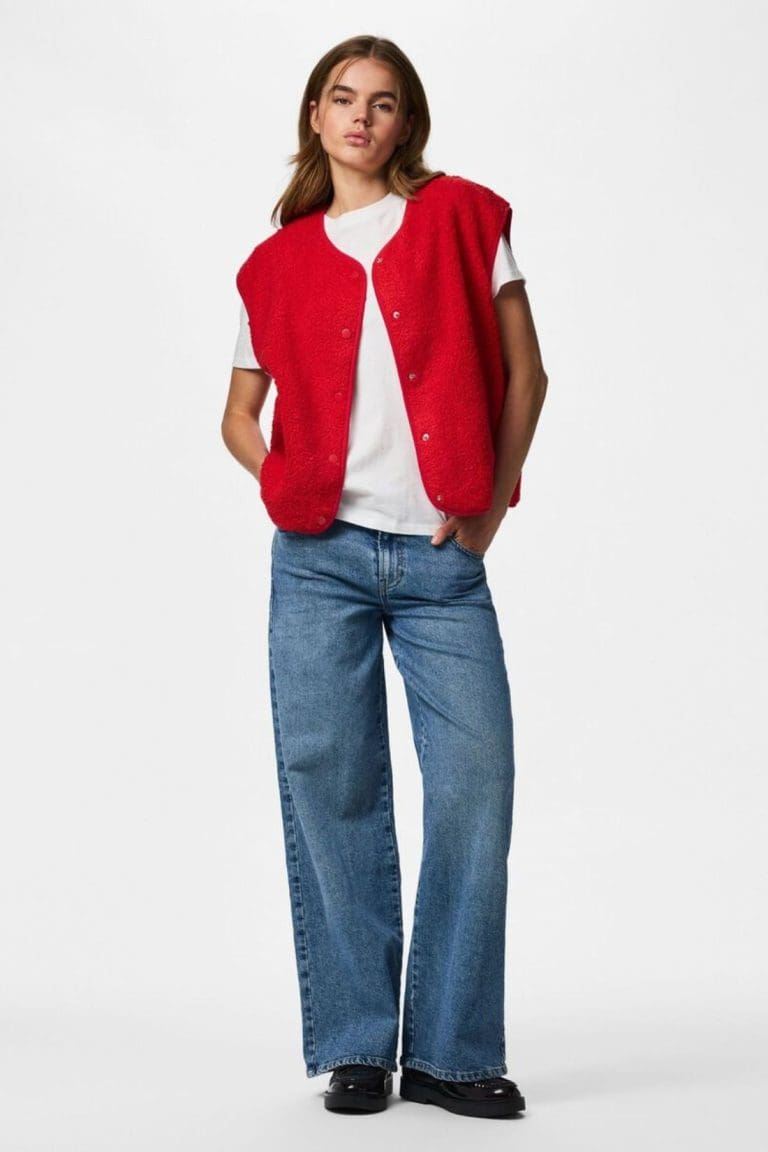 veste pckatty rouge Pieces
