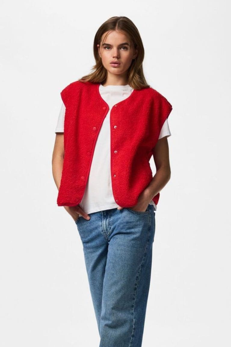 veste pckatty rouge Pieces