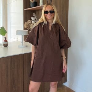 robe jenna marron outremesure