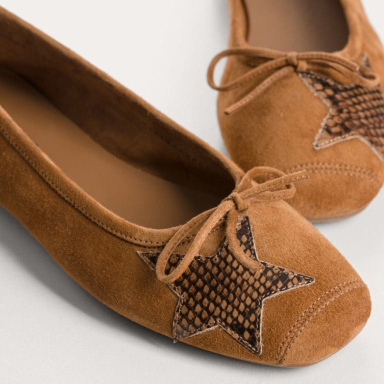 ballerine hello e26 camel Reqins