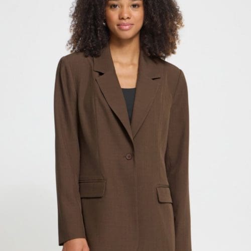 blazer fava marron ichi