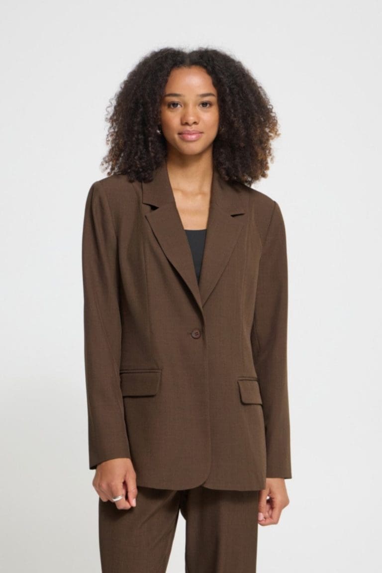 blazer fava marron ichi