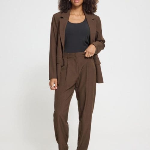 pantalon fava marron ichi