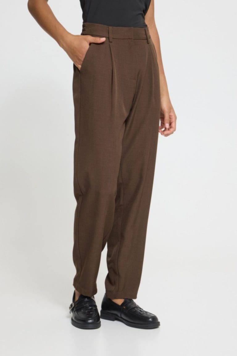 pantalon fava marron ichi