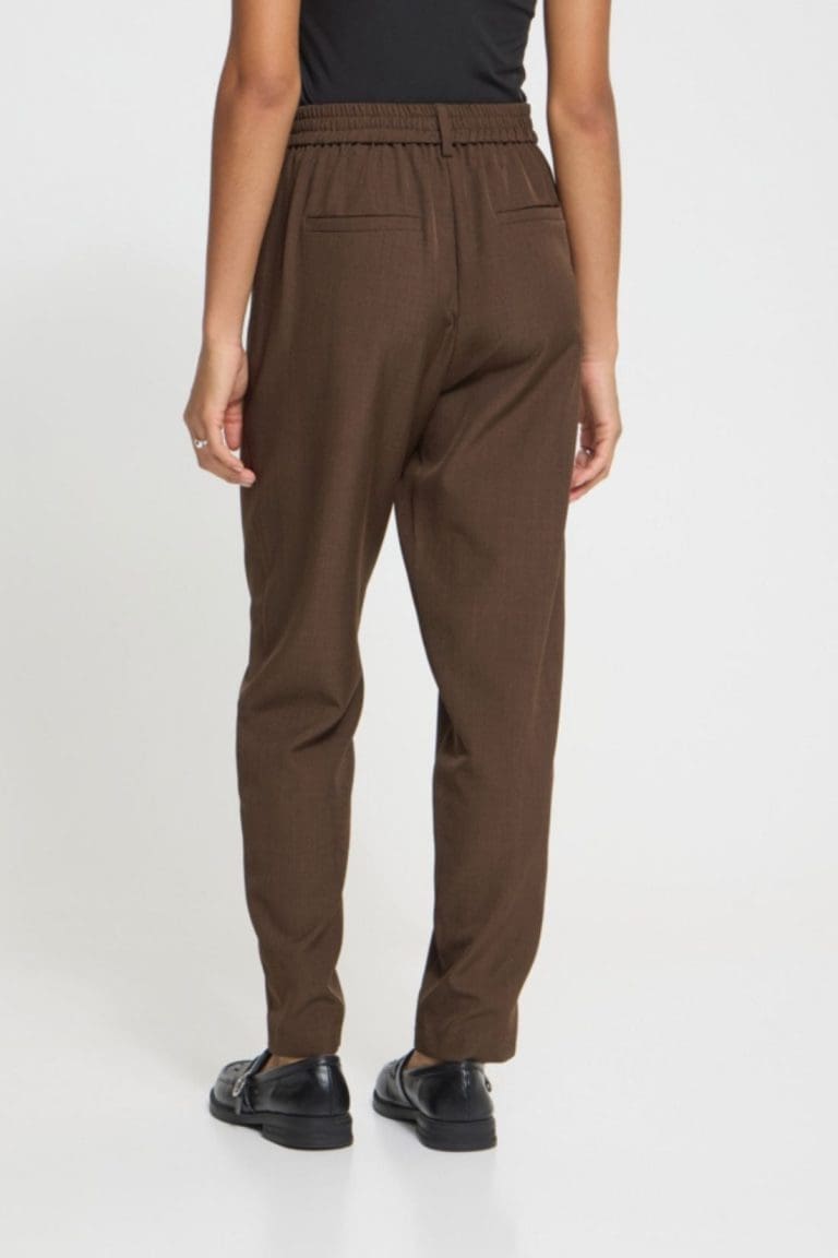 pantalon fava marron ichi