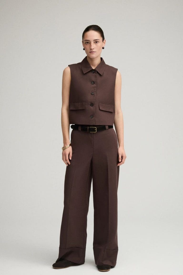 pantalon roufransisk marron rouge edit