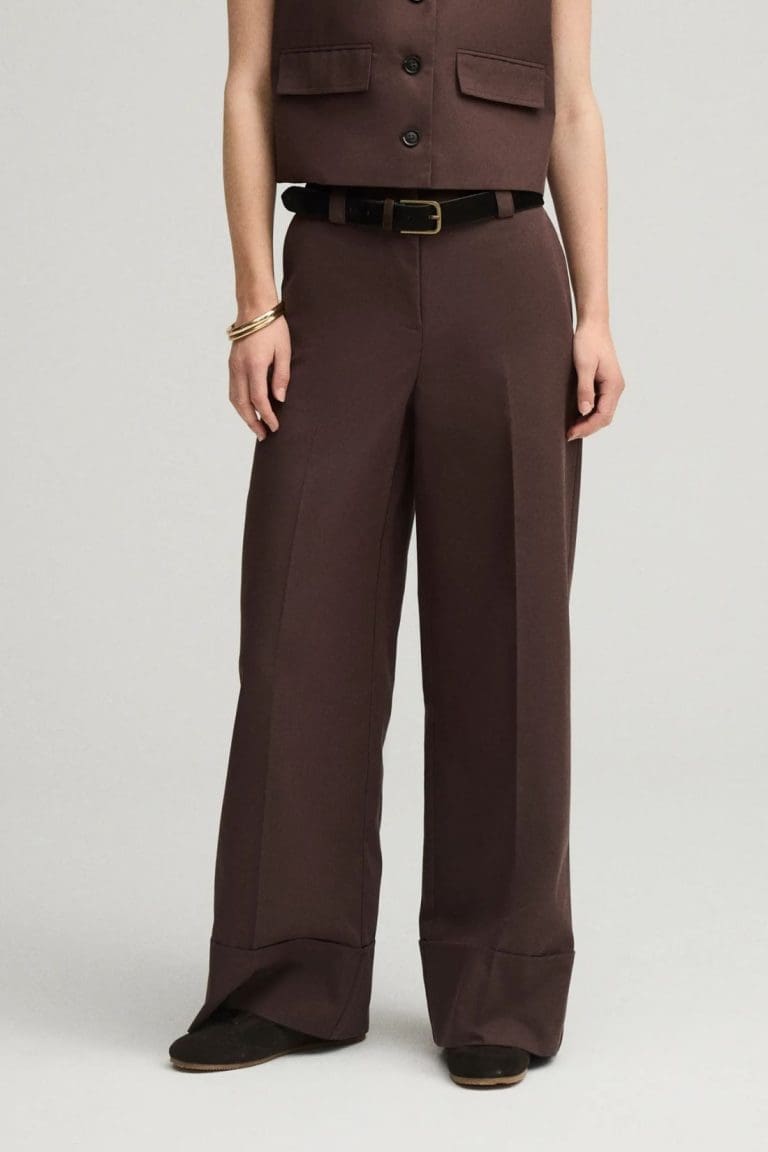 pantalon roufransisk marron rouge edit