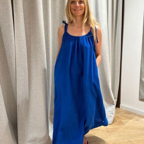 robe blondie e26 bleu roi outremesure