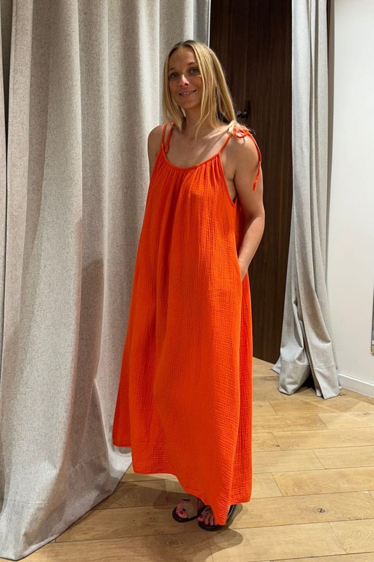 robe blondie e26 orange outremesure