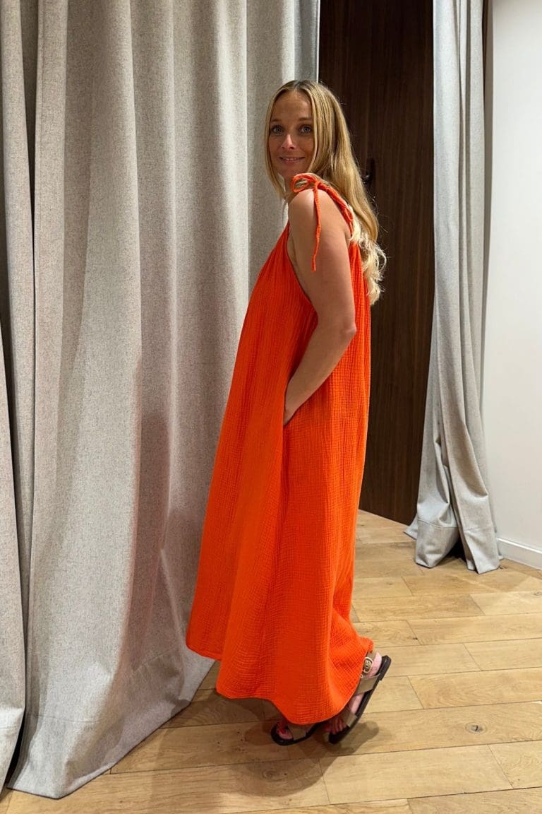 robe blondie e26 orange outremesure