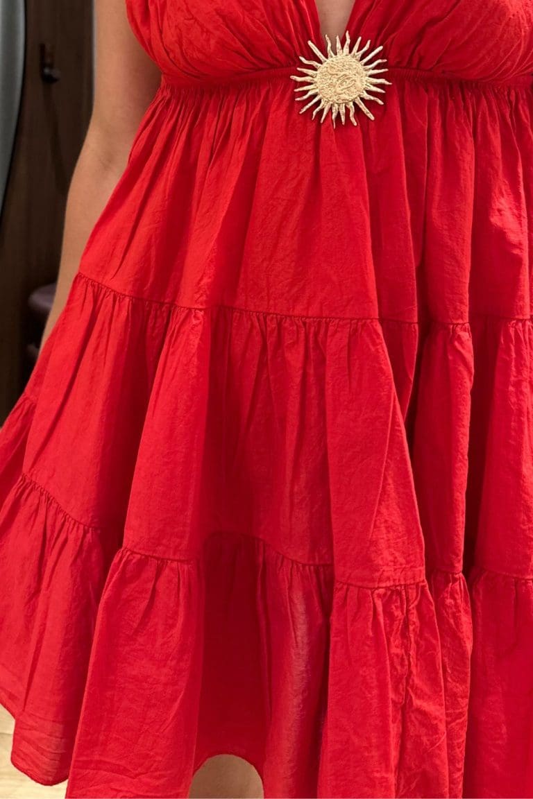 robe dua e26 rouge outremesure