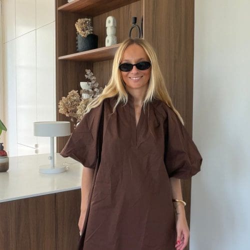 robe jenna marron outremesure