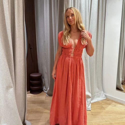 robe pia e26 corail outremesure