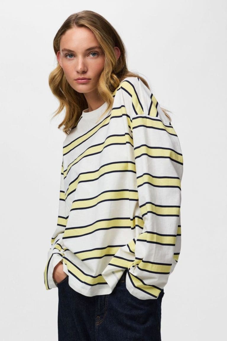 tshirt pcmila jaune Pieces