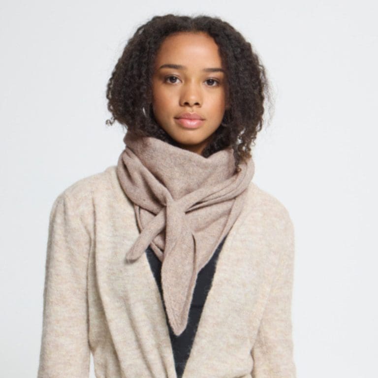 echarpe gry beige ichi