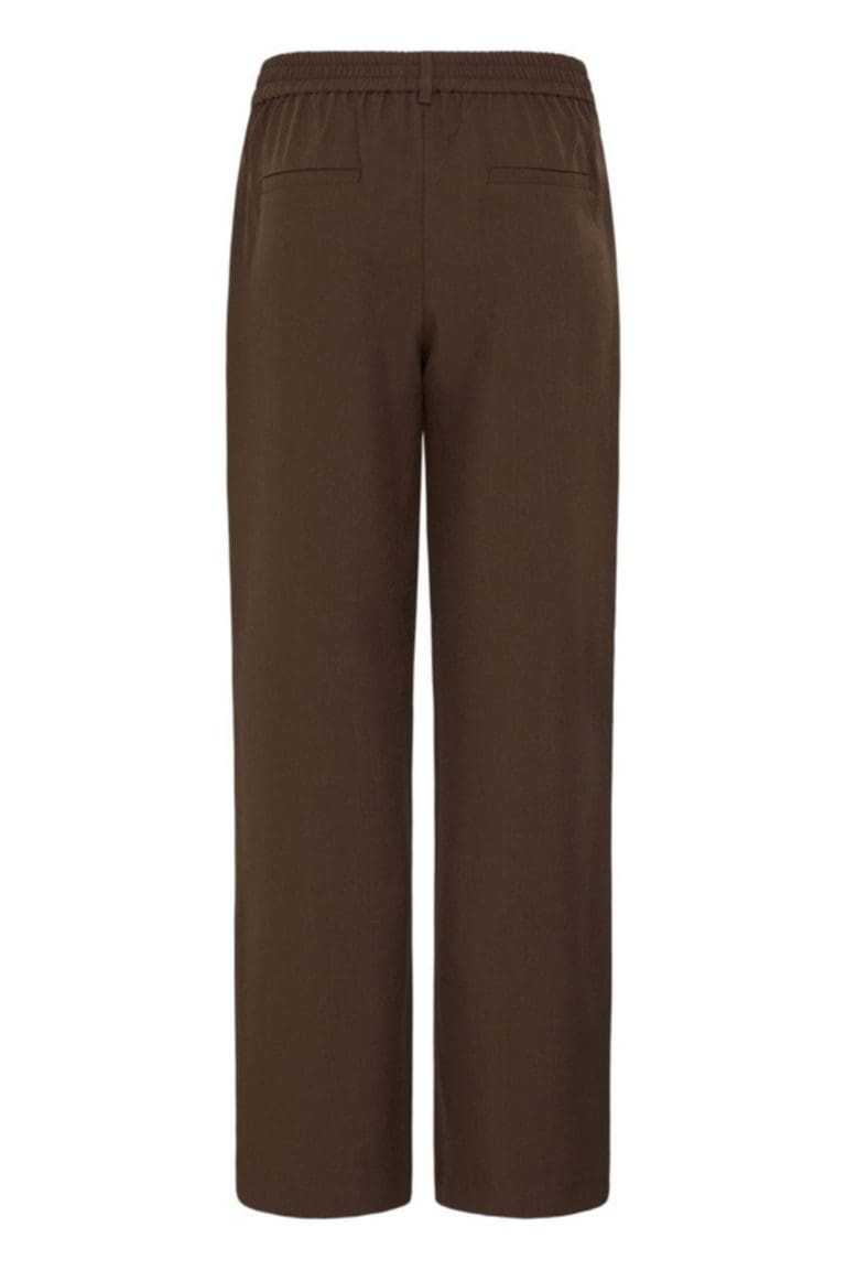 pantalon fava marron droit ichi