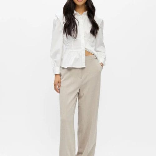 pantalon objkammy beige object