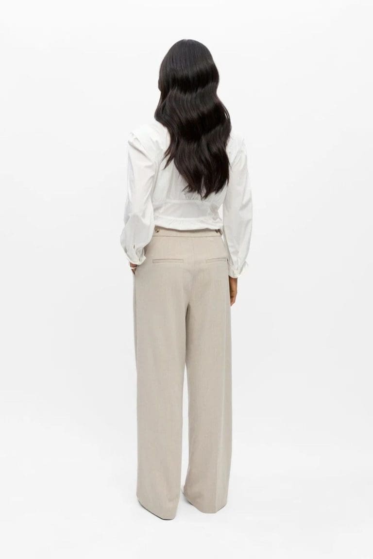 pantalon objkammy beige object