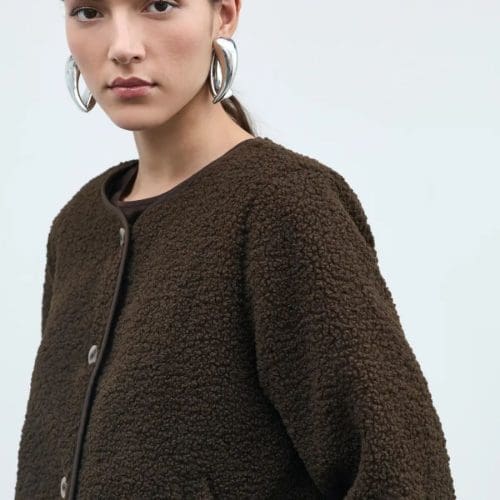 veste viada marron vila