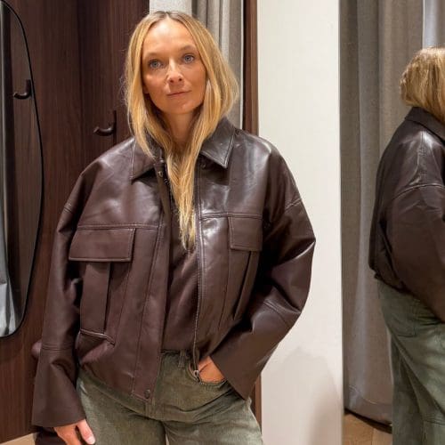 blouson thais h26 marron outremesure
