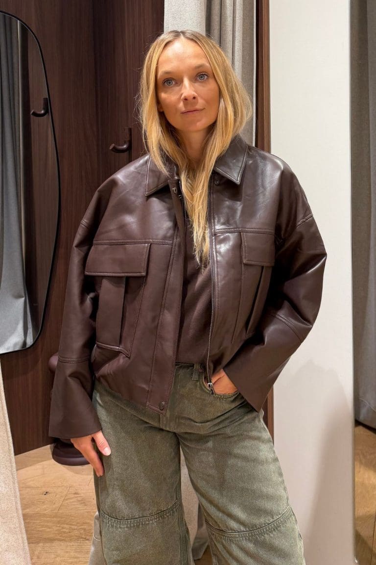 blouson thais h26 marron outremesure