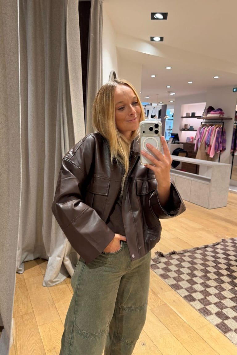 blouson thais h26 marron outremesure