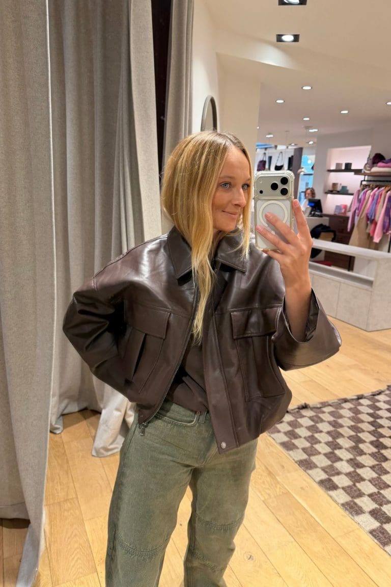 blouson thais h26 marron outremesure