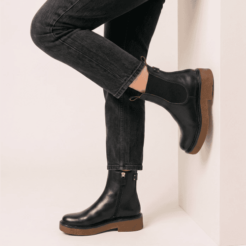 boots camille noir Maison Toufet