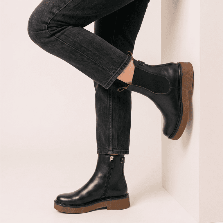 boots camille noir Maison Toufet