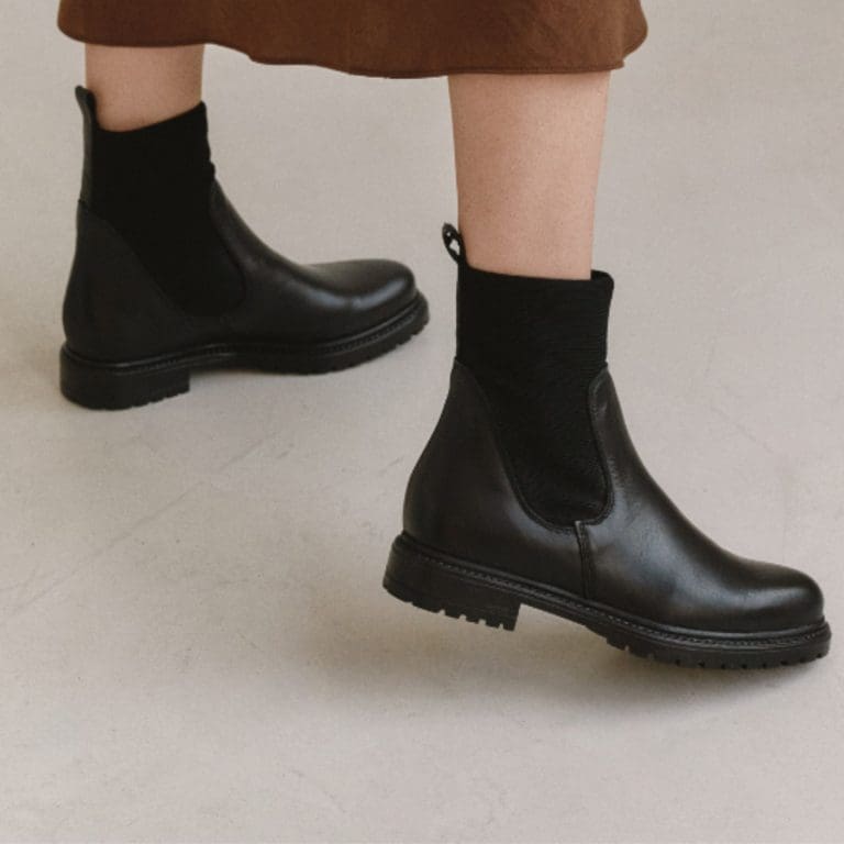 boots evelyn noir Reqins