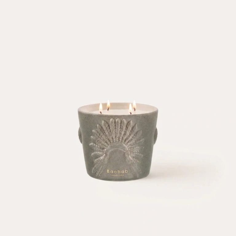 bougie crazy horse 1 gris Baobab