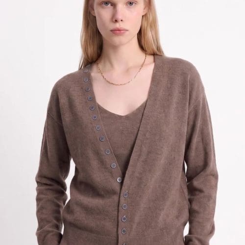 cardigan anelia marron Artlove