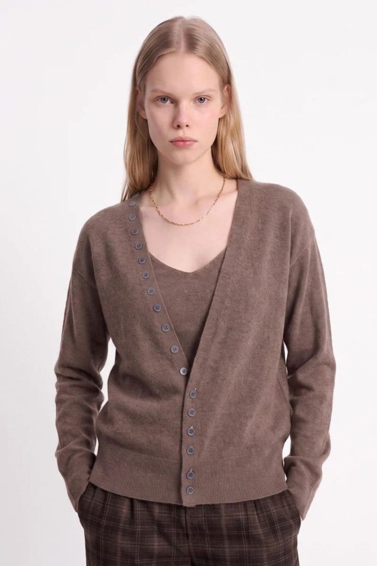 cardigan anelia marron Artlove