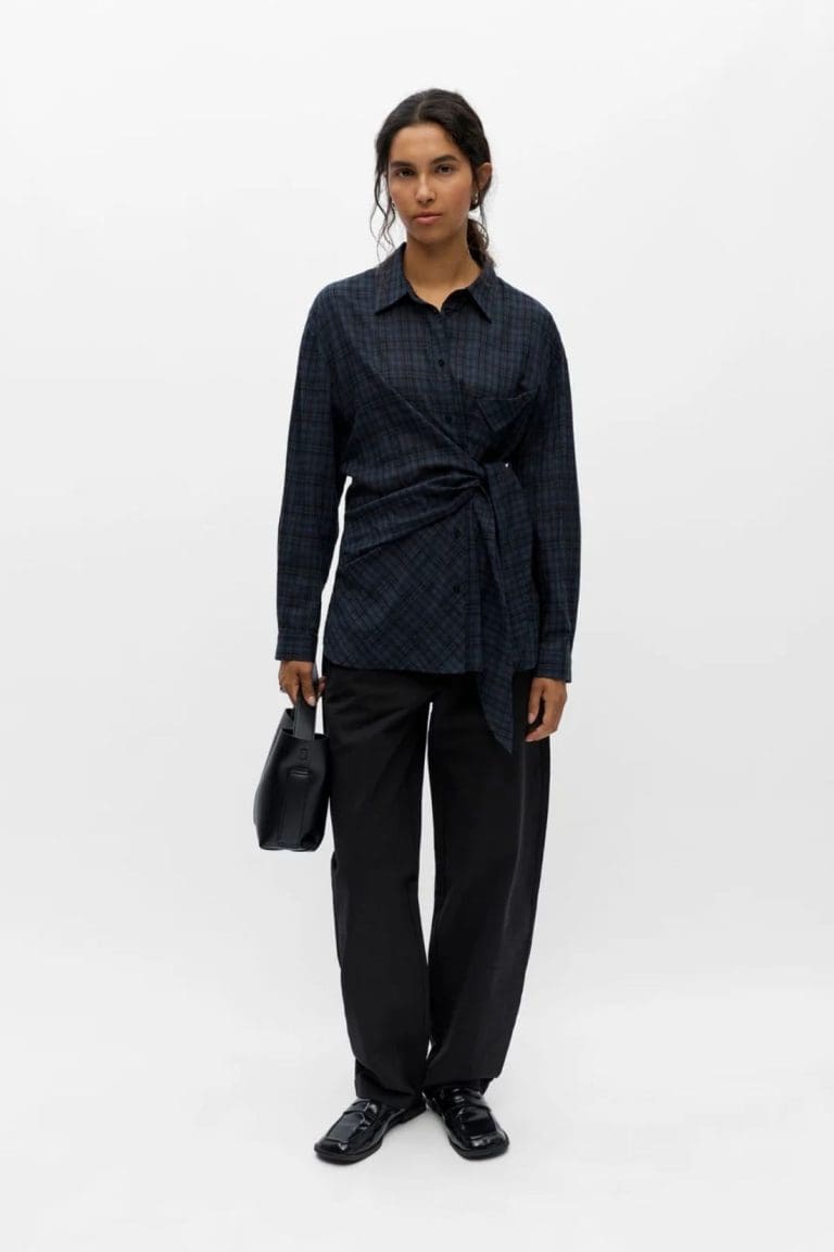 chemise objmalua bleu marine object