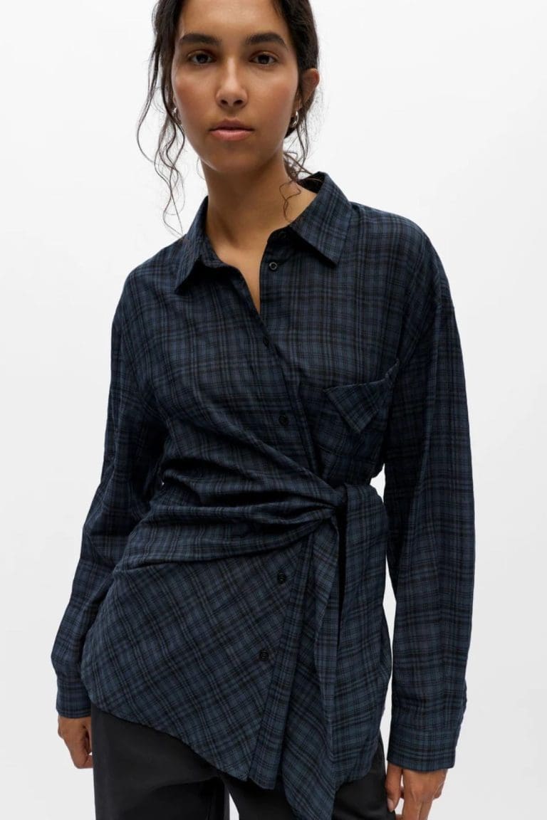 chemise objmalua bleu marine object