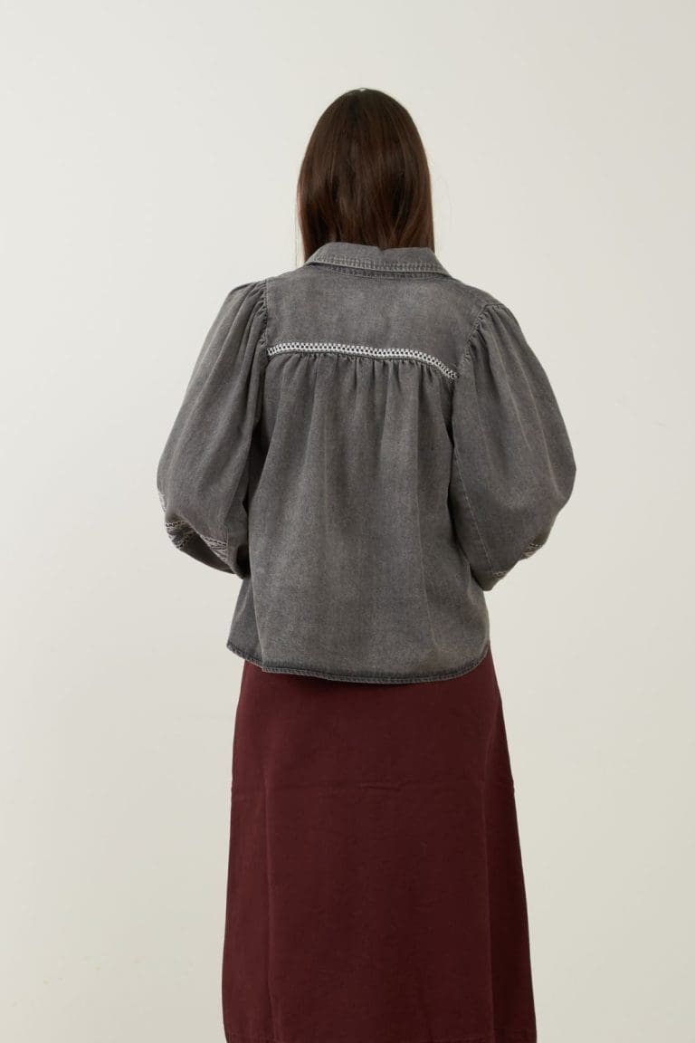 chemise yaffa gris minuit douze